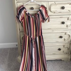 Vertically striped women’s jumper
